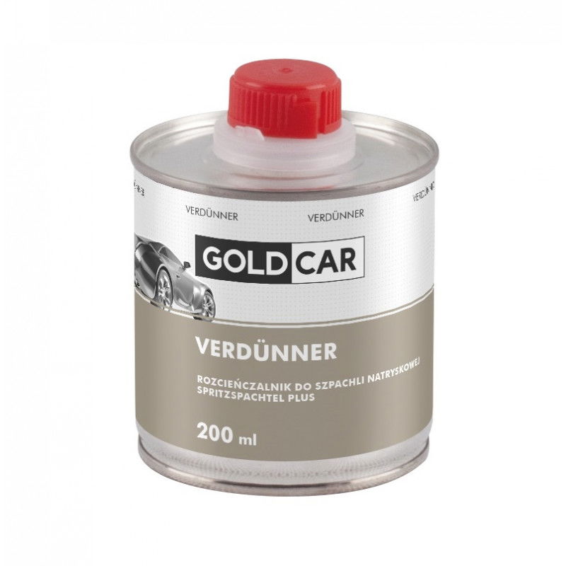 Rozcieńczalnik do szpachli natryskowej Plus Goldcar 200ml Rozcieńczalnik do szpachli natryskowej Plus Goldcar 200ml