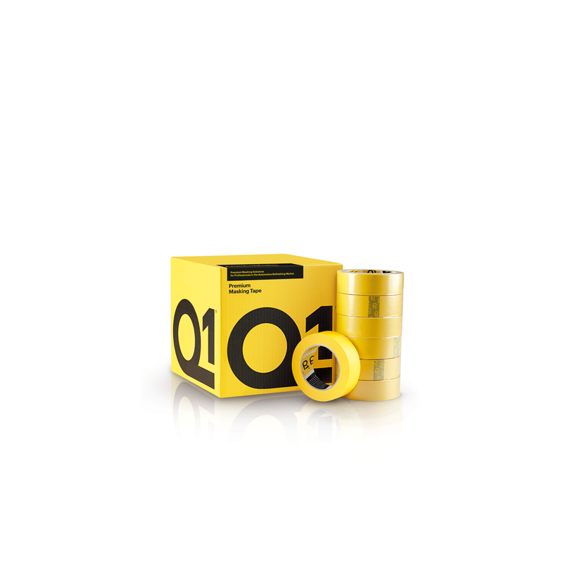 Taśma maskująca Q1 Premium, Żółta 30mm x 50 m