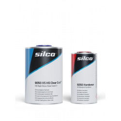 Lakier bezbarwny Silco 9050 X5 1,5l kpl + kubek