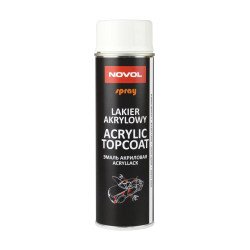 Lakier akrylowy Novol TOPCOAT biały 500ml spray